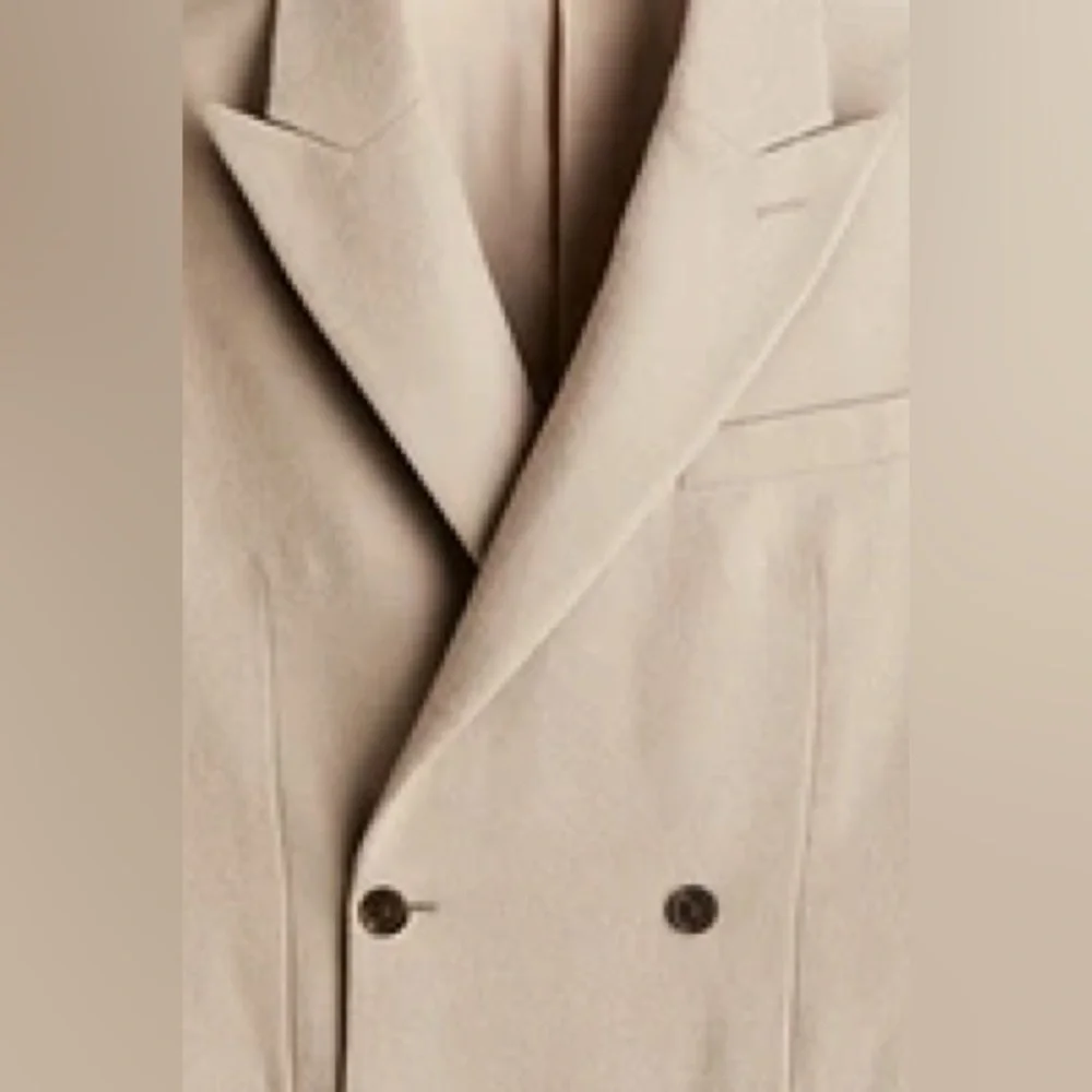 Regular Fit Wool-Blend Double-Breasted Jacket - Picture 3 of 4